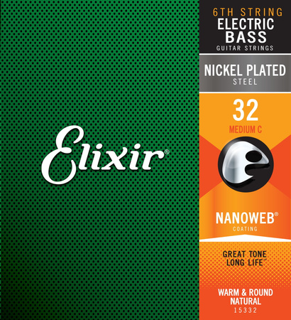 Struna Elixir NanoWeb .032 basowa C-1 Medium (15332)