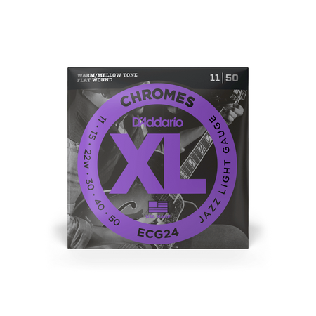 Struny D'Addario Chromes Jazz Light 11-50 ECG24