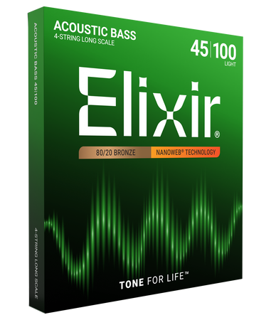 Struny Elixir NanoWeb 4-String Acoustic 45-100  Light/Long Scale (14502)