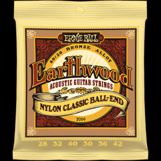 Struny Ernie Ball Earthwood Nylon Classic Ball-End 28-42 (2069)