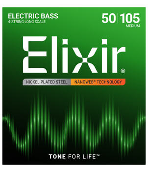 Struny Elixir NanoWeb 4-String 50-105 Heavy/Long Scale (14102)