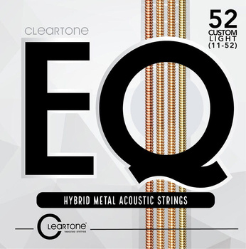 Struny Cleartone EQ Hybrid Metal Acoustic Custom Light 11-52