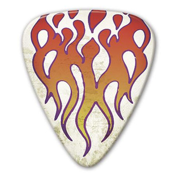 Kostka gitarowa Grover Allman Retro Flames .80mm