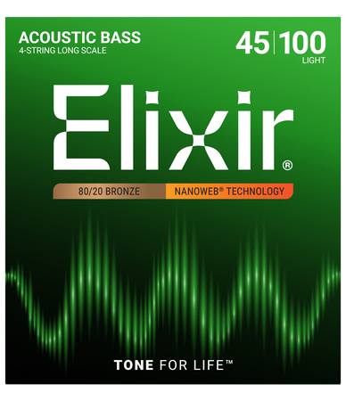 Struny Elixir NanoWeb 4-String Acoustic 45-100  Light/Long Scale (14502)