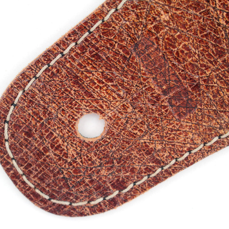 Pasek do gitary skórzany z poduszką RICHTER Luxury Worn Brown