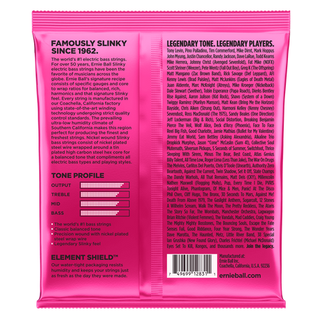 Struny Ernie Ball Super Slinky 5-string Bass Nickel Wound 40-125 (2824)
