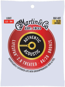 Struny Martin Authentic Acoustic Lifespan 2.0 Treated 80/20 Bronze 12-54 (MA140T)