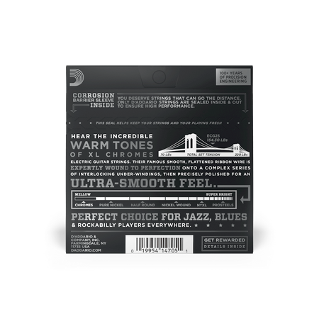 Struny D'Addario Chromes Light 12-52 ECG25