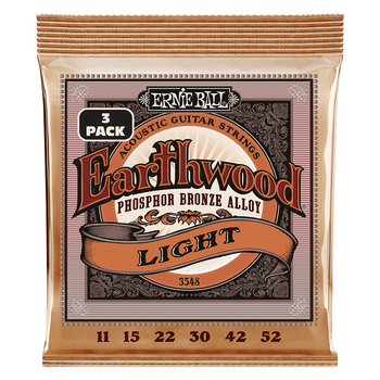 3-pack Struny Ernie Ball Earthwood Phosphor Bronze 11-52 (3548)