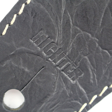 Pasek do gitary skórzany z poduszką RICHTER Beaver's Tail Cayman Black