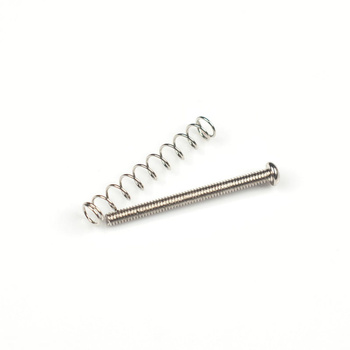 Śrubka srebrna 2,5 x 30 mm ze sprężynką do montażu przystawek typu humbucker GuitarTECH