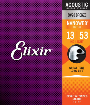 Struny Elixir NanoWeb 80/20 Bronze 13-53 HD Light (11182)