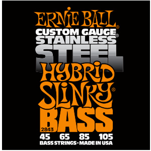 Struny Ernie Ball Stainless Steel Hybrid Slinky Bass 45-105 (2843)