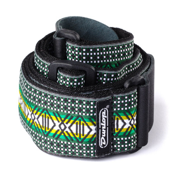 Pasek do gitary żakardowy Dunlop Matrix Green D67-04GN