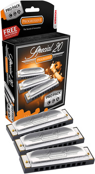 3 PACK Harmonijka ustna HOHNER Special 20 10-kanałowa C G A