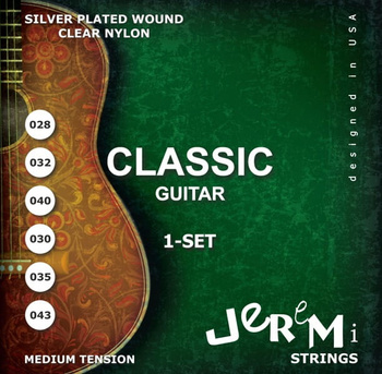 Struny do gitary klasycznej Jeremi Classic Medium Tension