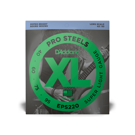 Struny D'Addario ProSteels Bass Super Light Long Scale 40-95 EPS220