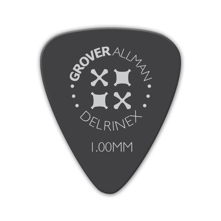 Kostka gitarowa Grover Allman Delrinex Pro Black 1.00mm