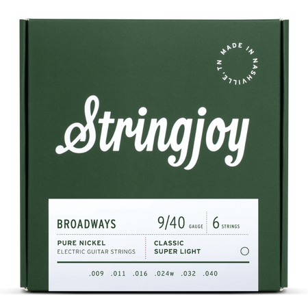 Struny do gitary elektrycznej Stringjoy BROADWAYS 9-40 (BR0940)