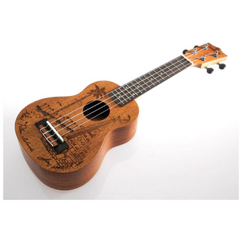 Ukulele sopranowe Koki'o mahoniowe laser art U-PALAU-S