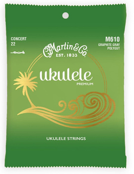 Struny do ukulele koncertowego Martin Polygut M610
