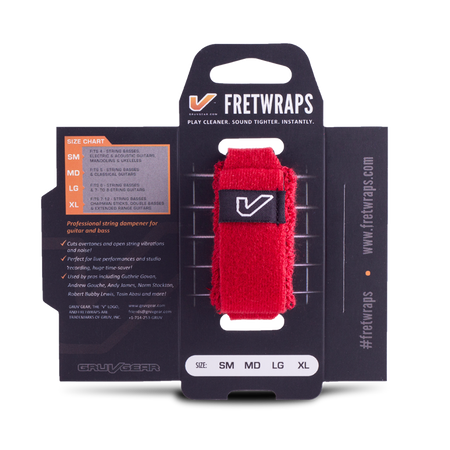 Opaska tłumiąca Gruv Gear Fretwraps Small czerwona