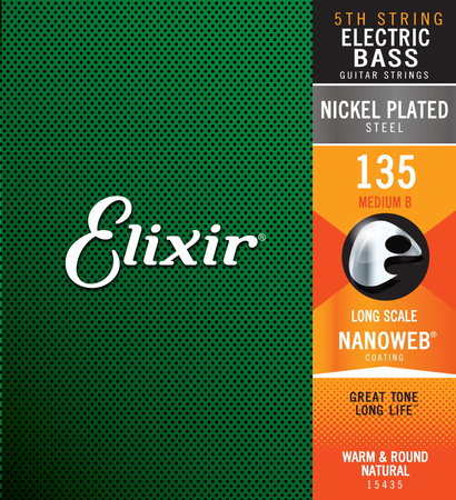 Struna Elixir NanoWeb .135L basowa B-6 Heavy (15435)