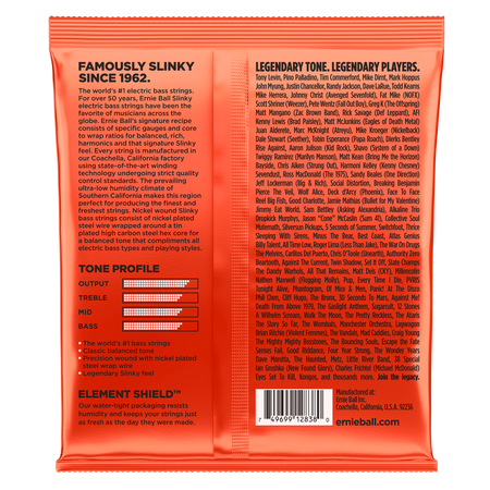 Struny Ernie Ball Long Scale Slinky 6-string Bass Nickel Wound 32-130 (2838)