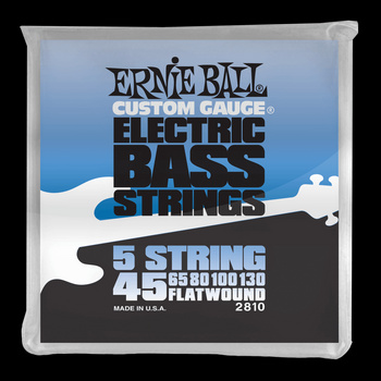 Struny Ernie Ball Flat Wound 5 String Electric Bass 45-130 (2810)