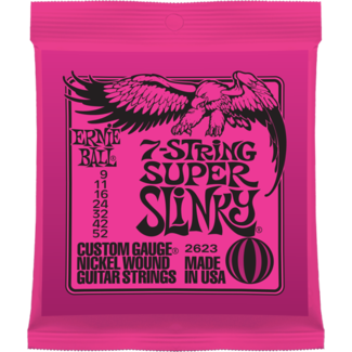Struny Ernie Ball 7-string Super Slinky  Nickel Wound 9-52 (2623)