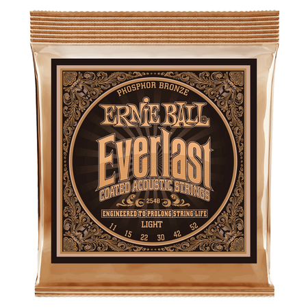Struny powlekane Everlast Light Coated Phosphor Bronze Acoustic 11-52 (2548)