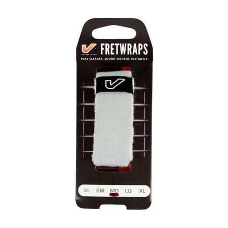 Opaska tłumiąca Gruv Gear Fretwraps Large biała