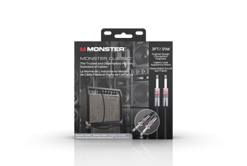MONSTER CABLE kabel głośnikowy CLASSIC 0.9m jack 1/4 prosty - jack 1/4 prosty