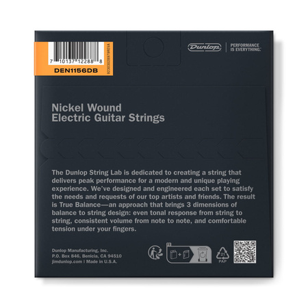Struny Dunlop Electric Medium Extra Heavy Nickel Wound 11-56 Drop B (DEN1156DB)