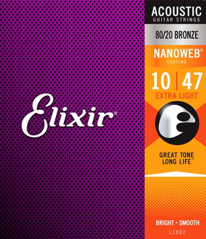 Struny Elixir NanoWeb 80/20 Bronze 10-47 Extra Light (11002)