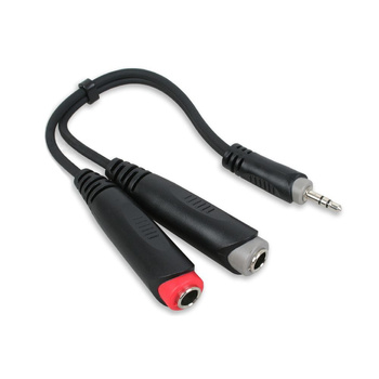 Kabel Roxtone 2 x gniazdo 6,3 / 1 x 3,5 jack stereo 0,2m RAYC310L02