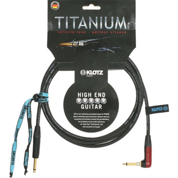 Kabel instrumentalny KLOTZ Titanium Silent Plug kątowy 6m