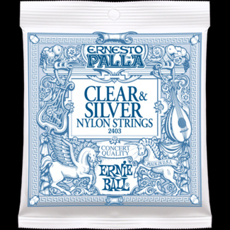 Struny Ernie Ball Ernesto Palla Nylon Classical Clear & Silver (2403)