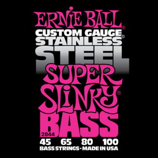 Struny Ernie Ball Stainless Steel Super Slinky Bass 45-100 (2844)