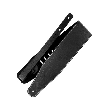 Pasek do gitary skórzany z poduszką RICHTER Beaver's Tail Cayman Black