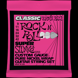 Struny Ernie Ball Classic Pure Nickel Super  Slinky 9-42 (2253)