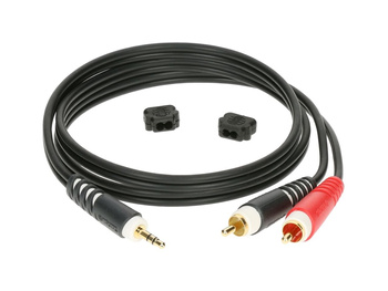 Kabel Klotz 2 x RCA / jack stereo 3,5 3m (AY7-0300)