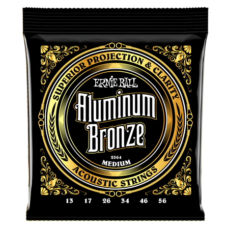 Struny Ernie Ball Aluminium Bronze Medium Light 13-56 (2564)