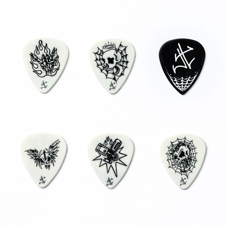 Zestaw 6 kostek gitarowych Dunlop James Hetfield w kolekcjonerskiej puszce
