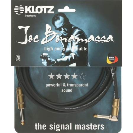 Kabel instrumentalny KLOTZ Joe Bonamassa  prosty/kąt 6m (JBPR060)
