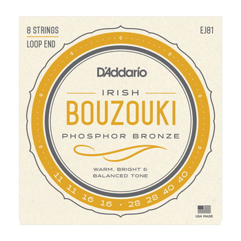 Struny do buzuki irlandzkiego 8-strunowego D'Addario Irish Bouzouki EJ81