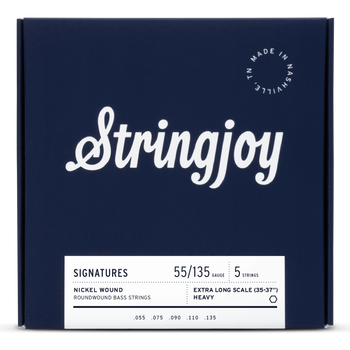Stringjoy BA55135XL struny do gitary basowej niklowane 55-135 5-str Extra Long
