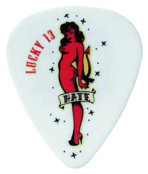 Kostka gitarowa Dunlop Lucky Thirteen Hate Girl .60mm