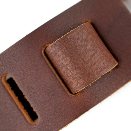Pasek do gitary skórzany RICHTER Raw I Punch Brown