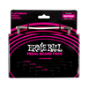 Zestaw białych kabli patch Ernie Ball Flat Ribbon 10szt. (6387)